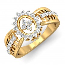 Diamond Ring In Yellow Gold 
