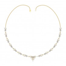 Diamond Necklace In Yellow Gold